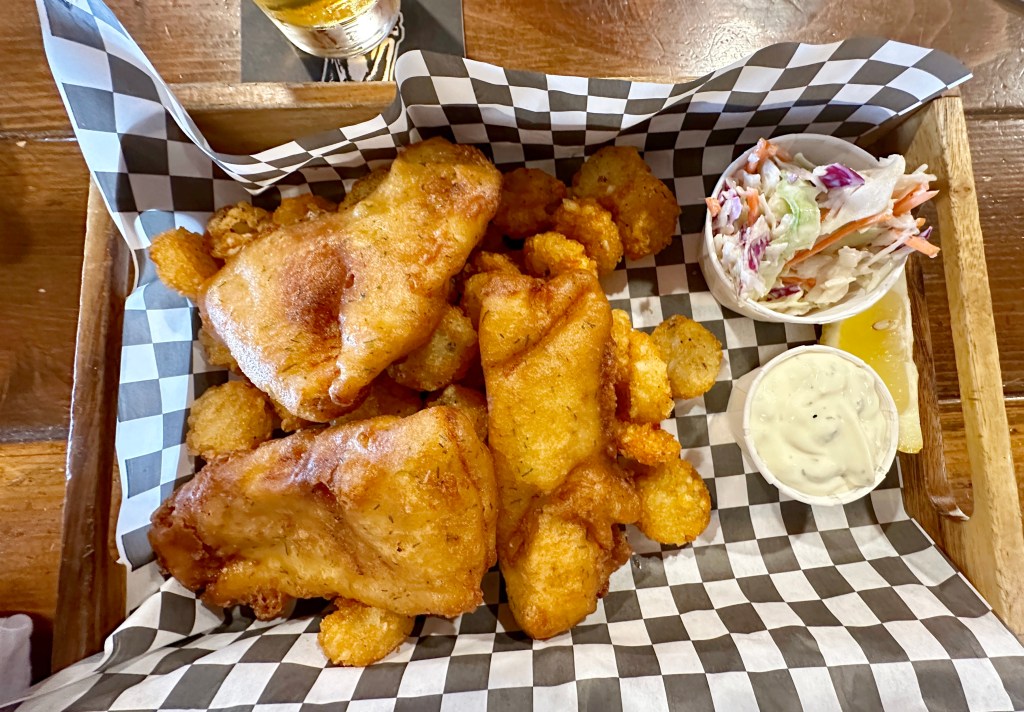 Halibut Fish & Chips at The Rogue in Newport, Oregon